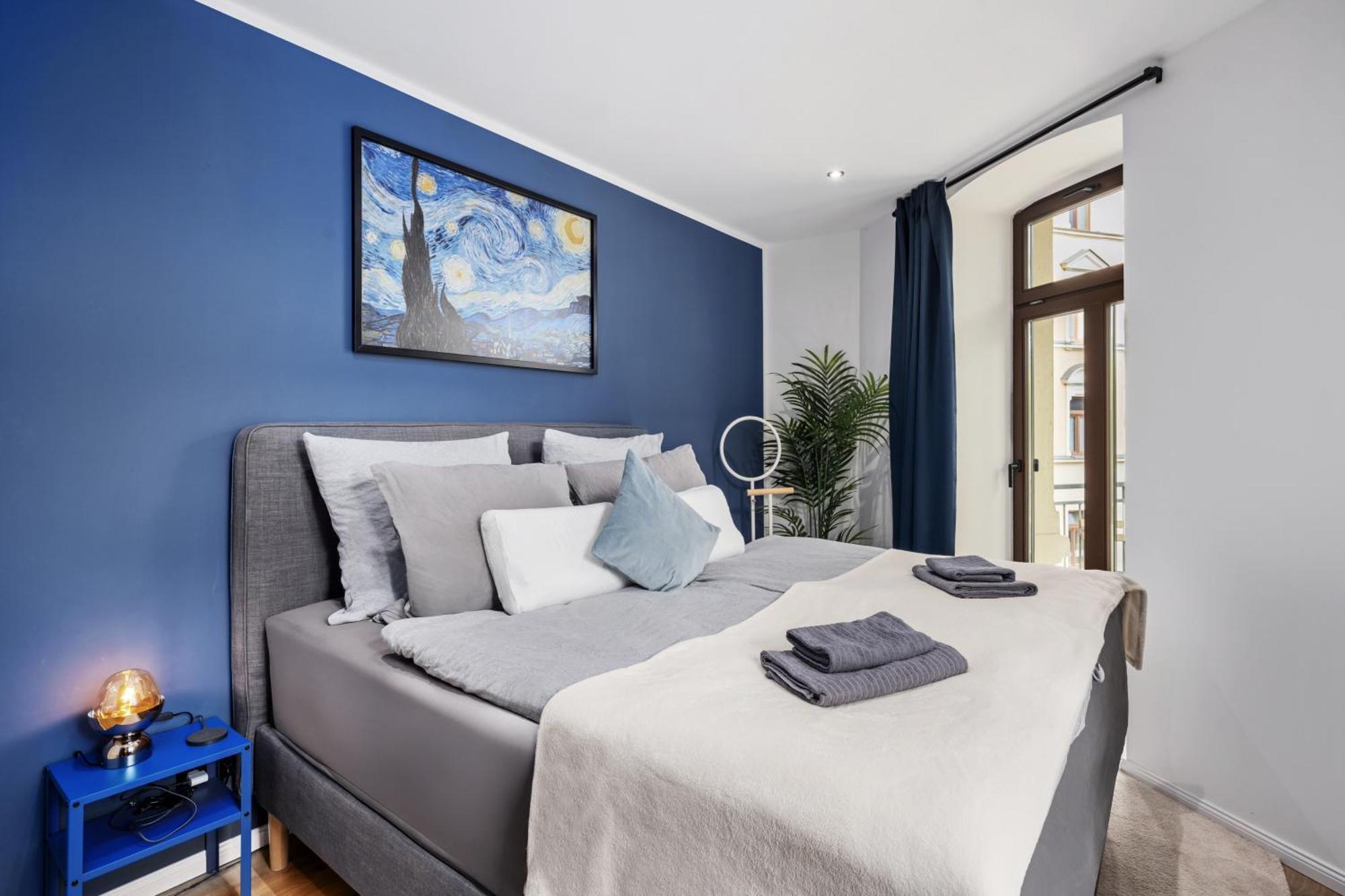 Edler Wohnraum Schlossteich-suite 3 Sz Mit Zwei Balkonen, Kaffeevollautomat, Kamin, Klima, Lift & Zwei Parkplaetzen * Chemnitz