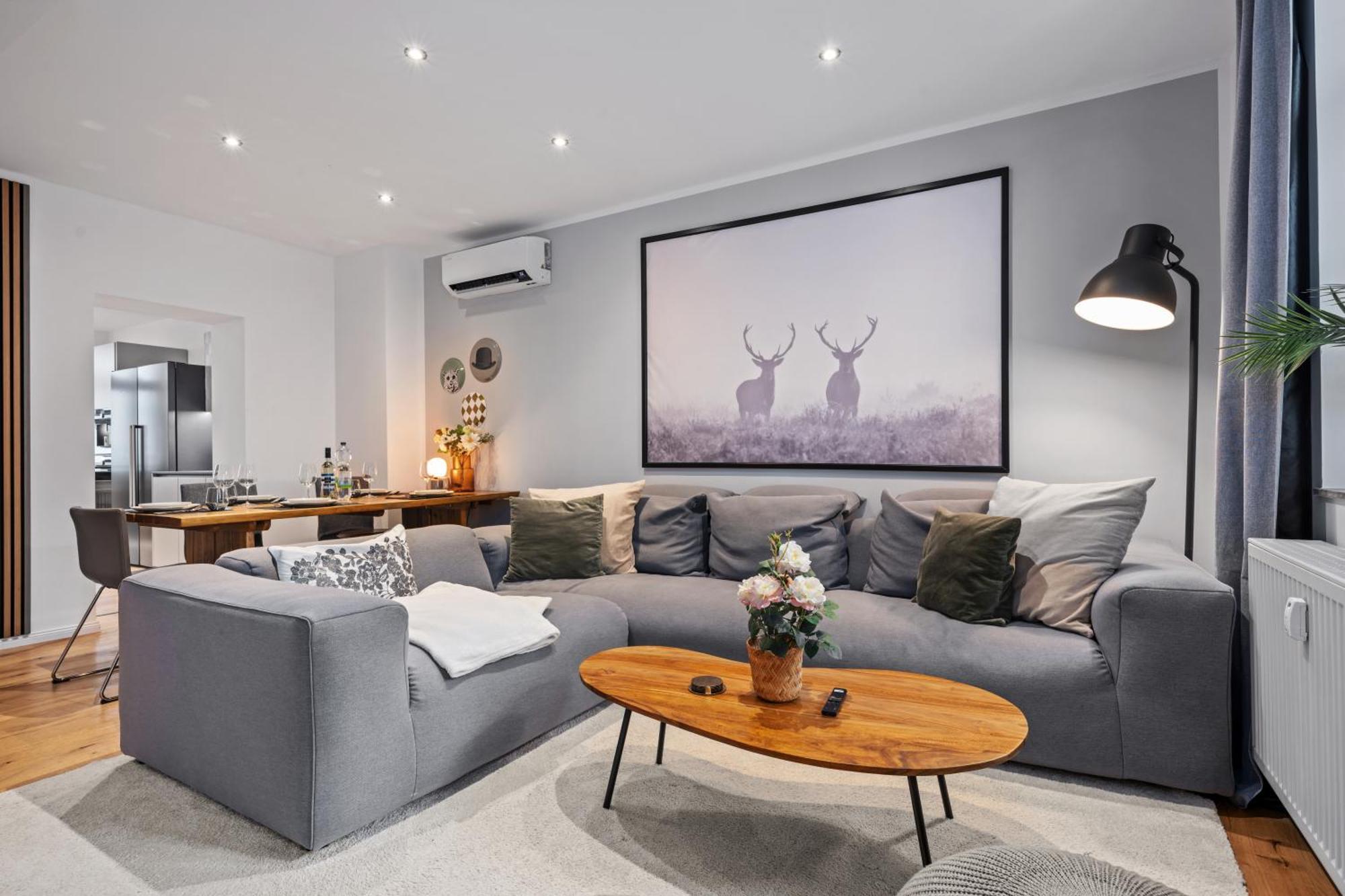 Apartment Edler Wohnraum Schlossteich-suite 3 Sz Mit Zwei Balkonen, Kaffeevollautomat, Kamin, Klima, Lift & Zwei Parkplaetzen